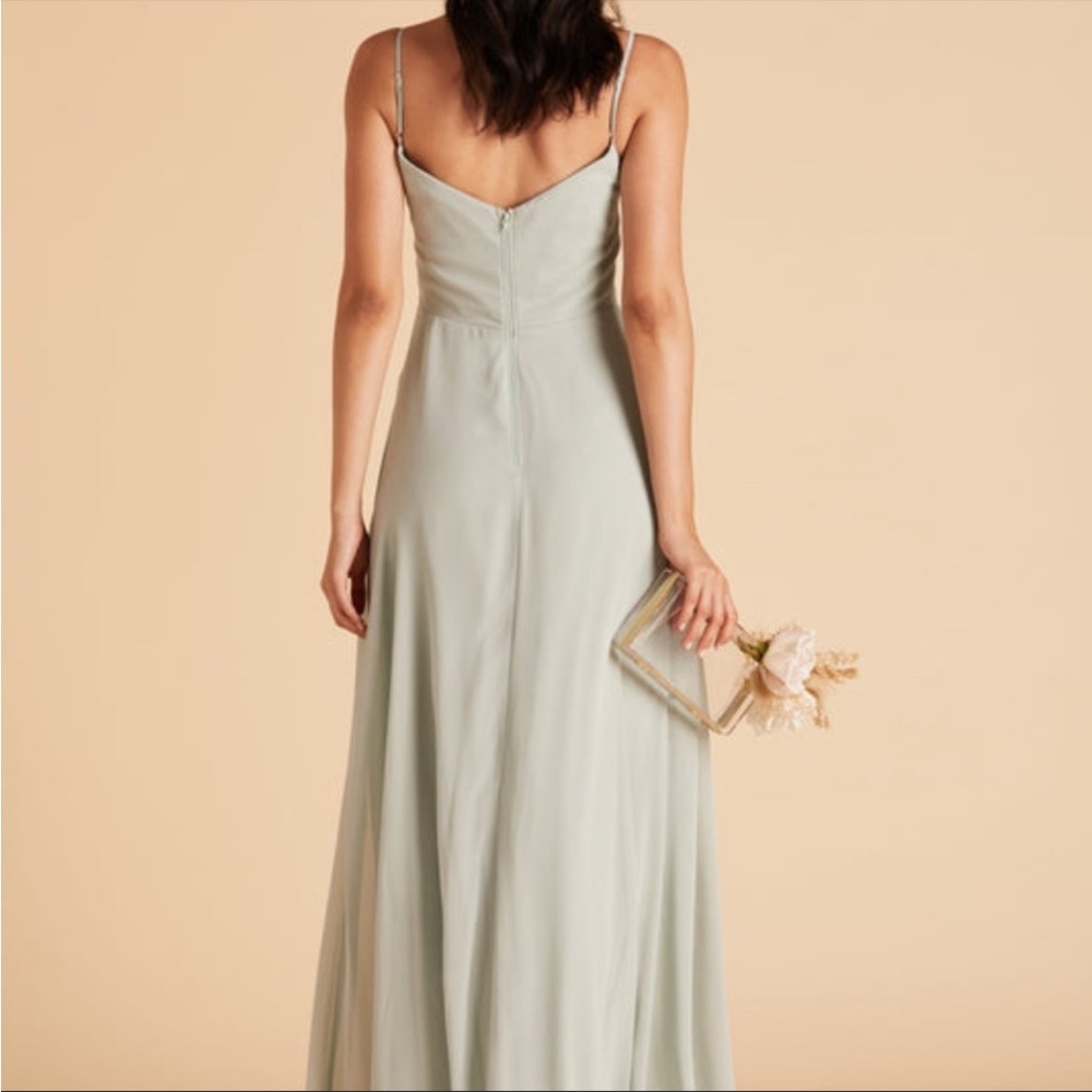 NWT Birdy Grey Devin Convertible Chiffon Dress Sage Plus Sz 1X - Picture 5 of 15